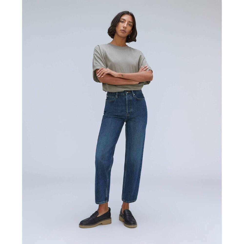 Everlane Women's Rigid Way-High® Jean in Rich Indigo, Size 24, Cotton